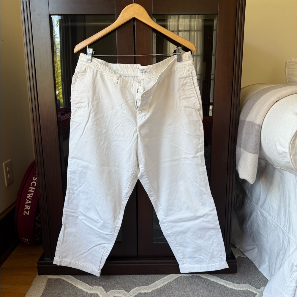 GAP White Casual Chinos